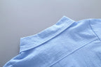 Boys' Gentleman Cotton Shirt - Formal Turn-Down Collar Tee for Kids