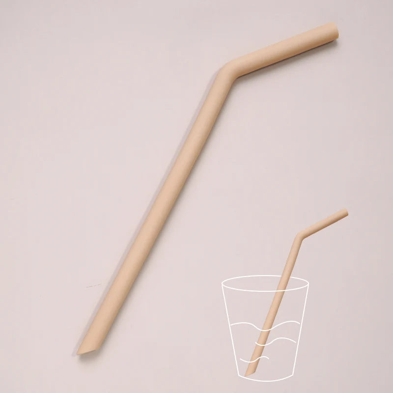 Baby Feeding Solid Color Reusable Silicone Straws Baby Food Grade Flexible Bent Straight Drinking Cup Straws Children Party Bar