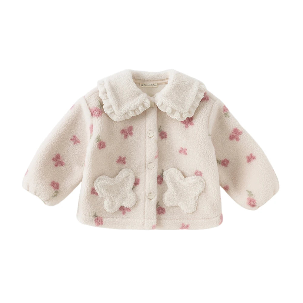 Dave Bella Girls Floral Coat - Kidnor