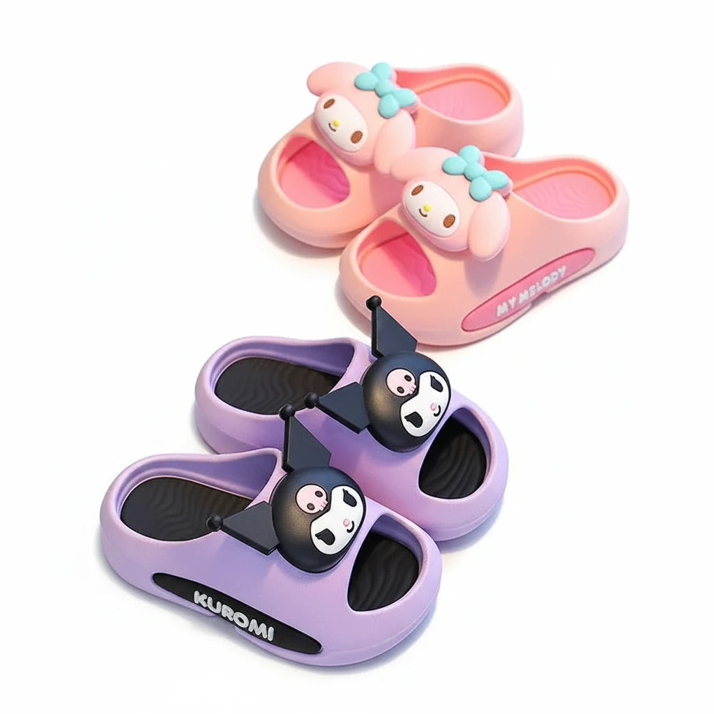 Sanrio Children's Bath Slippers - Soft Anti-Slip Summer Slides