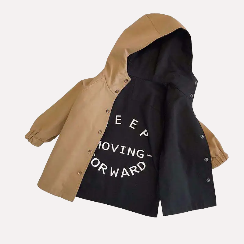 Double-Faced Windbreaker Trench Coat - Kidnor