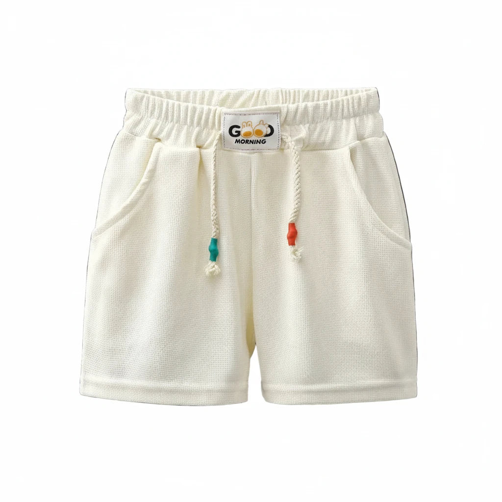 Boys' Candy Color Beach Shorts - Elastic Waist Summer Shorts Ages 4-6