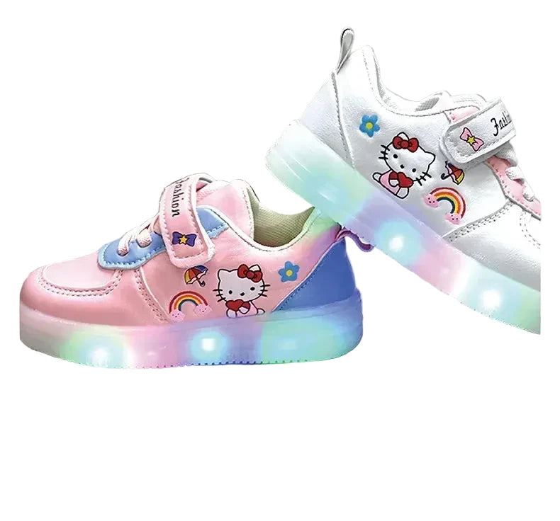 Hello Kitty LED Light Shoes - Anti-Slip Sneakers for Toddlers & Kids