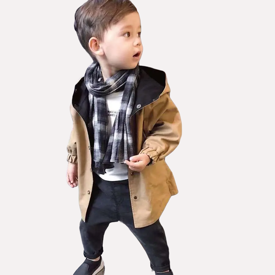 Double-Faced Windbreaker Trench Coat - Kidnor