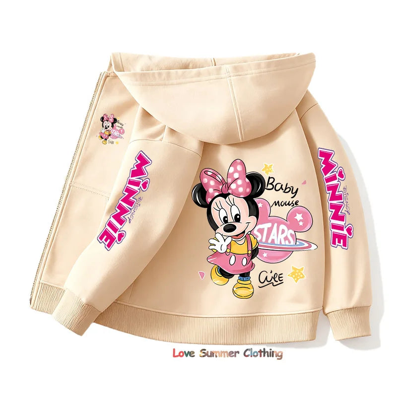Kids Mickey Minnie Zip Up Hoodie - Kidnor
