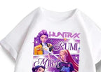 Kpop Demon Hunters Girls T-Shirt & Skirt Set - Kawaii Cartoon Summer Outfit