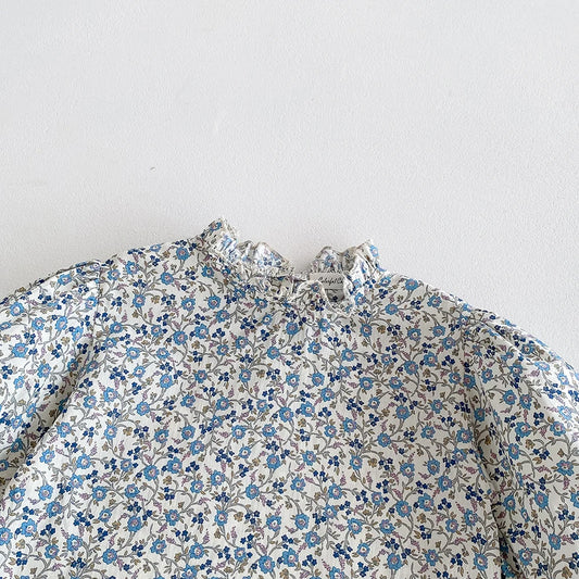 Floral Ruffles Long Sleeve Top - Kidnor