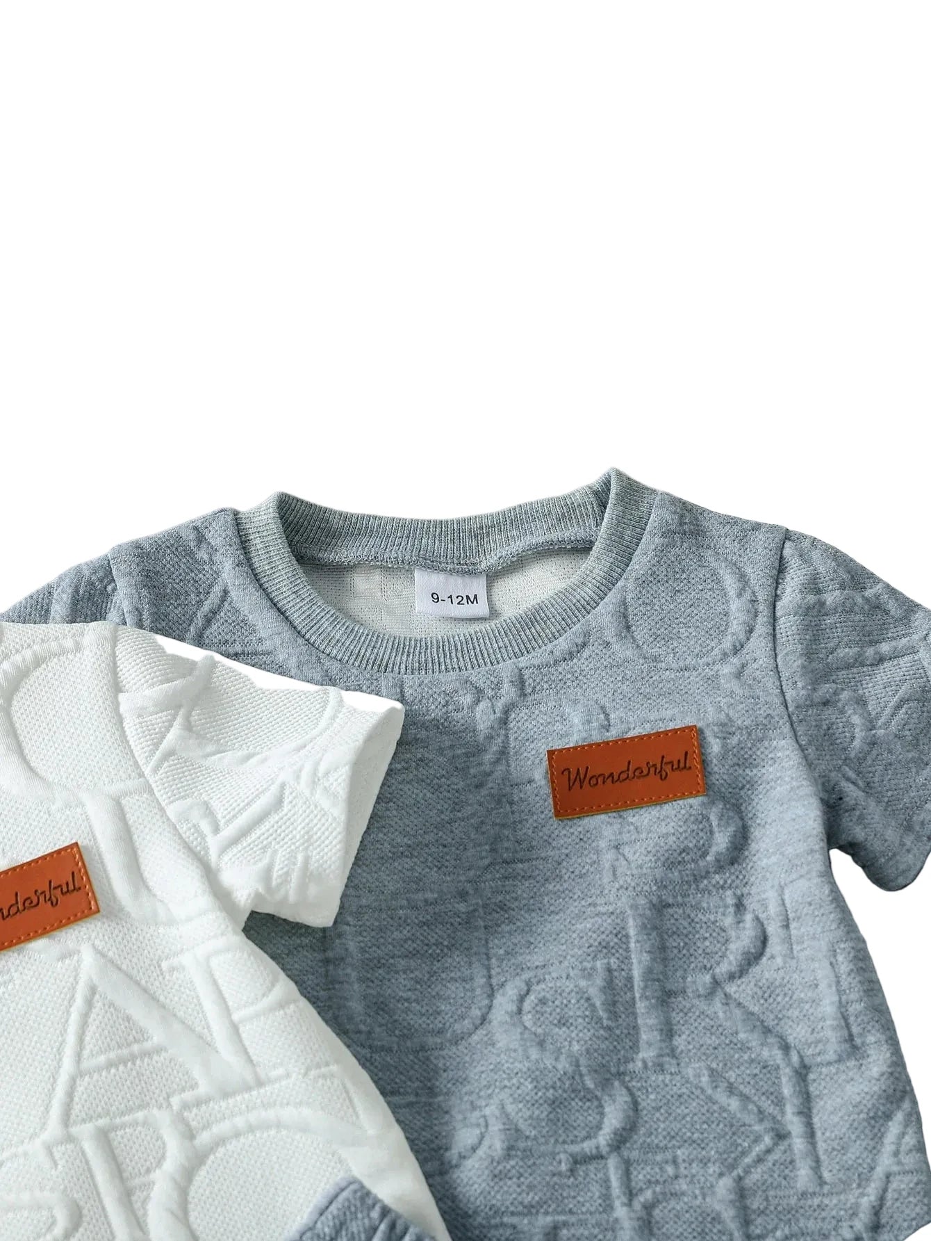 Baby Boys' 6-Piece Summer Set - Solid Color T-Shirts & Shorts Ages 1-3