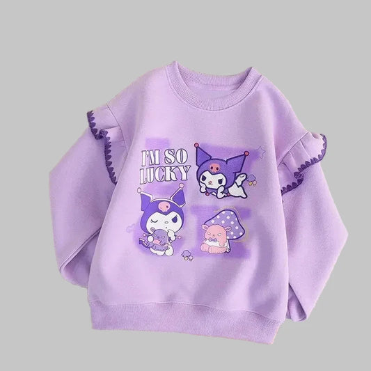 Sanrio Girls Hoodie - Cinnamoroll My Melody Kuromi Kawaii Pullover