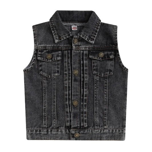 Denim Vest Jacket - Kidnor