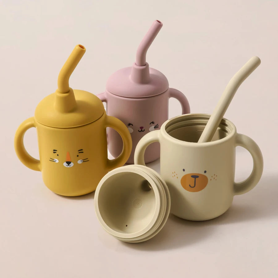 Newborn Feeding Portable Drinkware Baby Food Storage Snacks Cup Infant Sippy Cup Silicone   Feed Water Bottle Baby Accessories