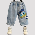 Donald Duck T-Shirt and Denim Shorts Set - Kidnor