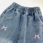 Girls' Jeans Straight Wide Leg Washed