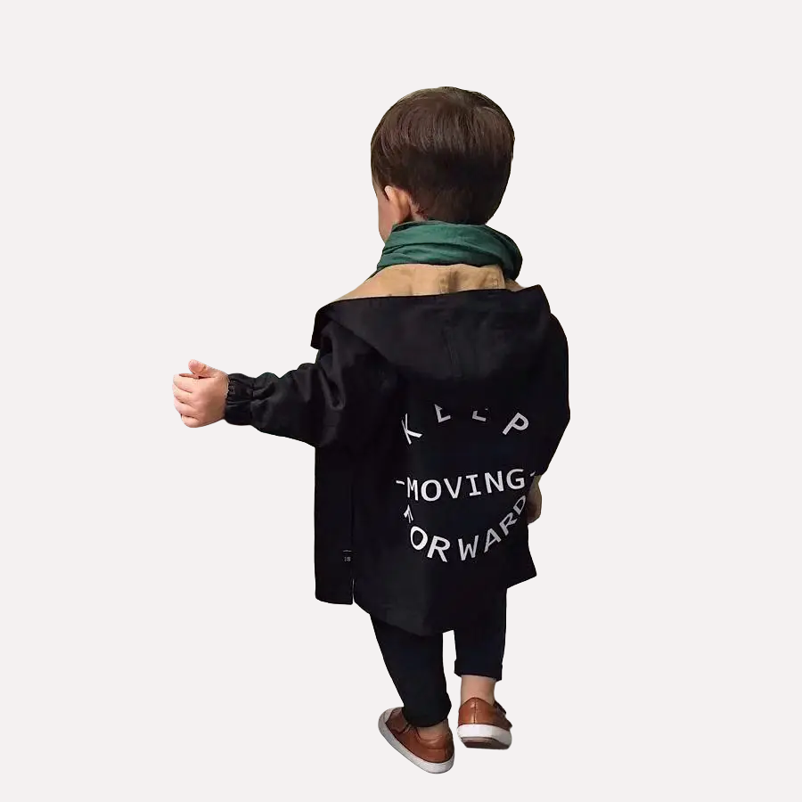 Double-Faced Windbreaker Trench Coat - Kidnor