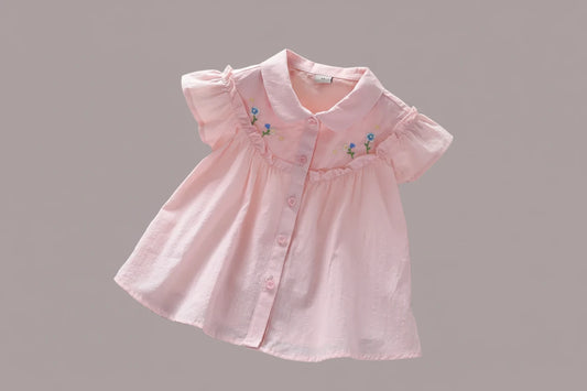 Embroidered Cotton Shirt - Kidnor