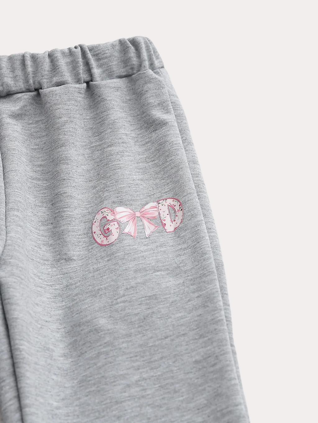 Pink Bow Hoodie and Flared Pants Set - Kidnor
