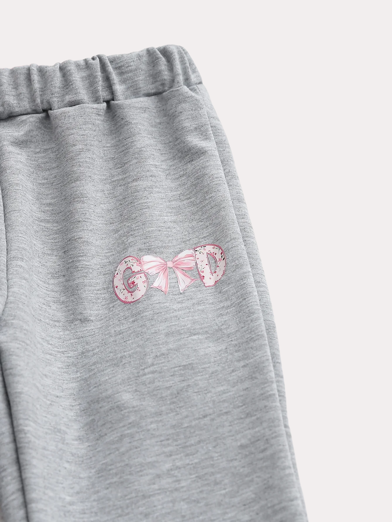 Pink Bow Hoodie and Flared Pants Set - Kidnor
