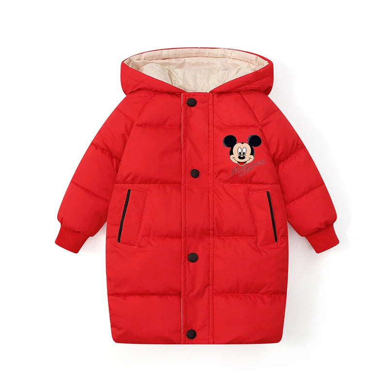 Girls Mickey Hooded Down Jacket - Kidnor
