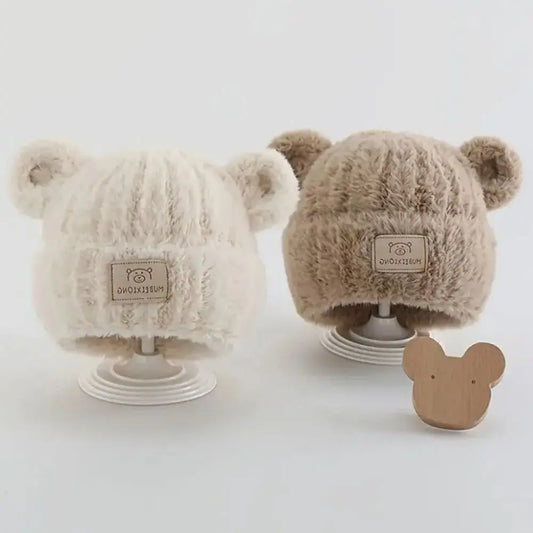 Winter Baby Hat with Bear Ears – Plush, Cozy & Lightweight - Kidnor