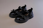 Girls Mary Jane Shoes with Bowknot - Leather Princess Shoes