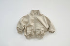 Girls' Korean Style Corduroy Jacket - Floral Cardigan Coat Ages 3-12