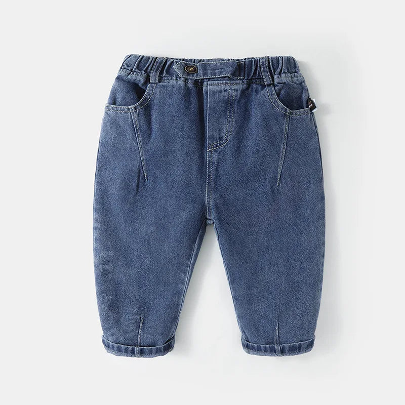 Baby Boys Jeans - Korean Fashion Casual Pants for Spring & Autumn