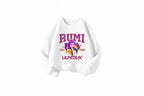 Girls' K-Pop Cartoon Sweatshirt - Long Sleeve Pullover Ages 0-10