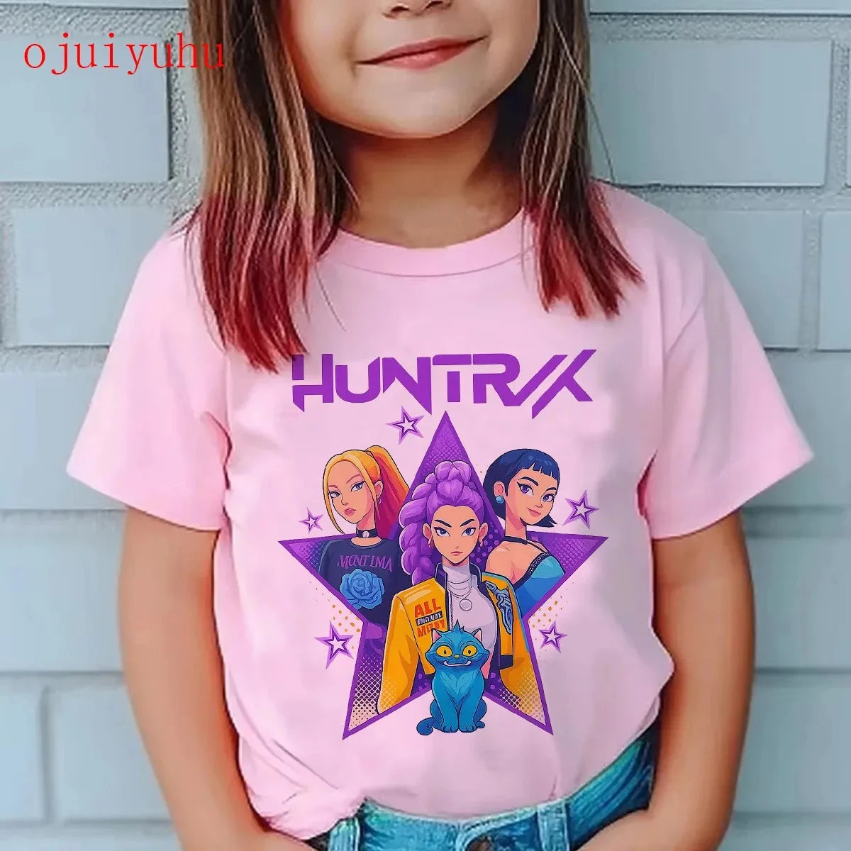 K-pop Girl Group T-Shirt - 100% Cotton Summer Tee for Kids
