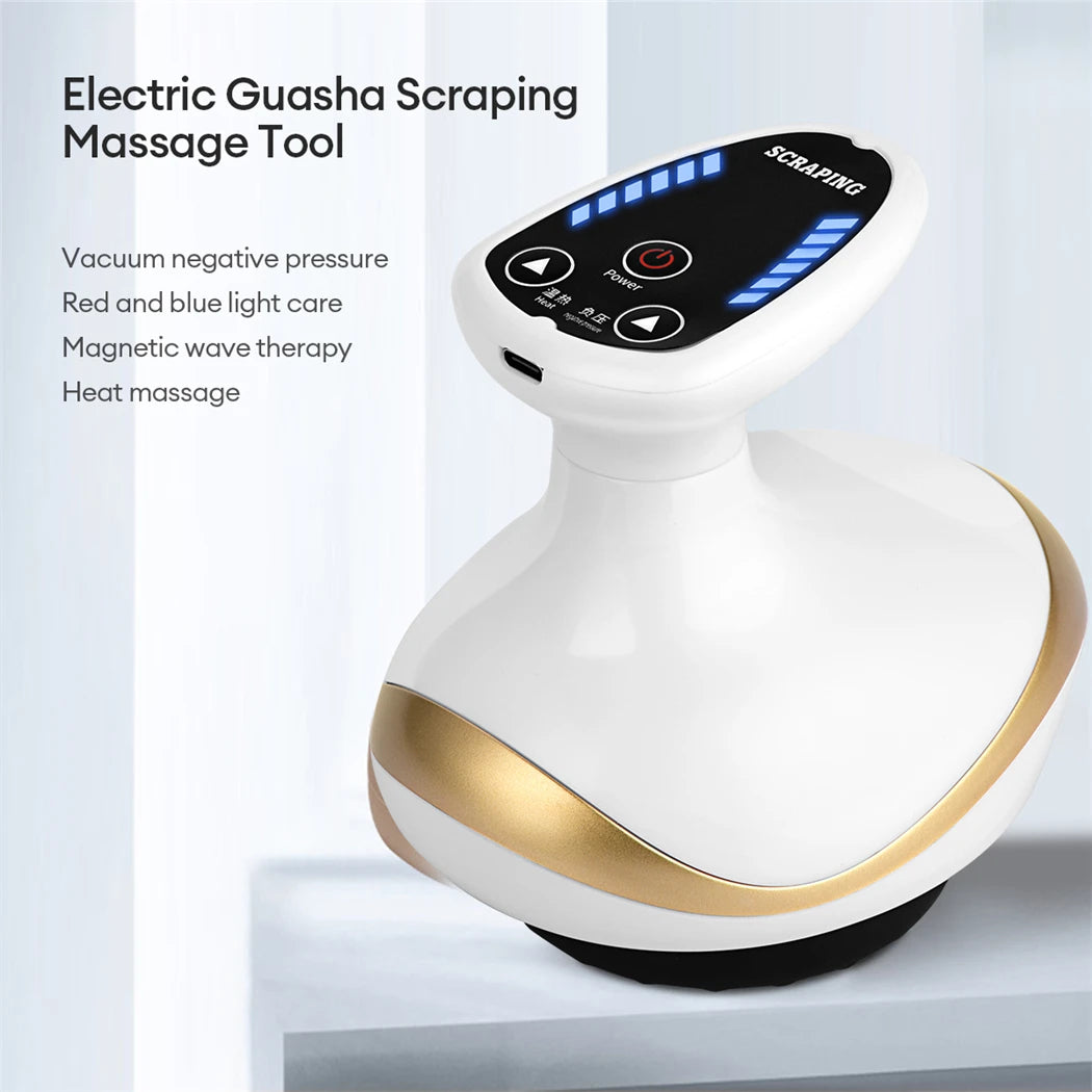 Electric EMS Body Massager Cupping Massage with LCD Display Guasha