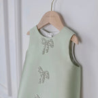 Sweet Elegant Beaded Bow Dress - Kidnor
