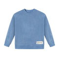 Tie-Dyed Blue Cotton Sweatshirt Long Sleeves - Kidnor