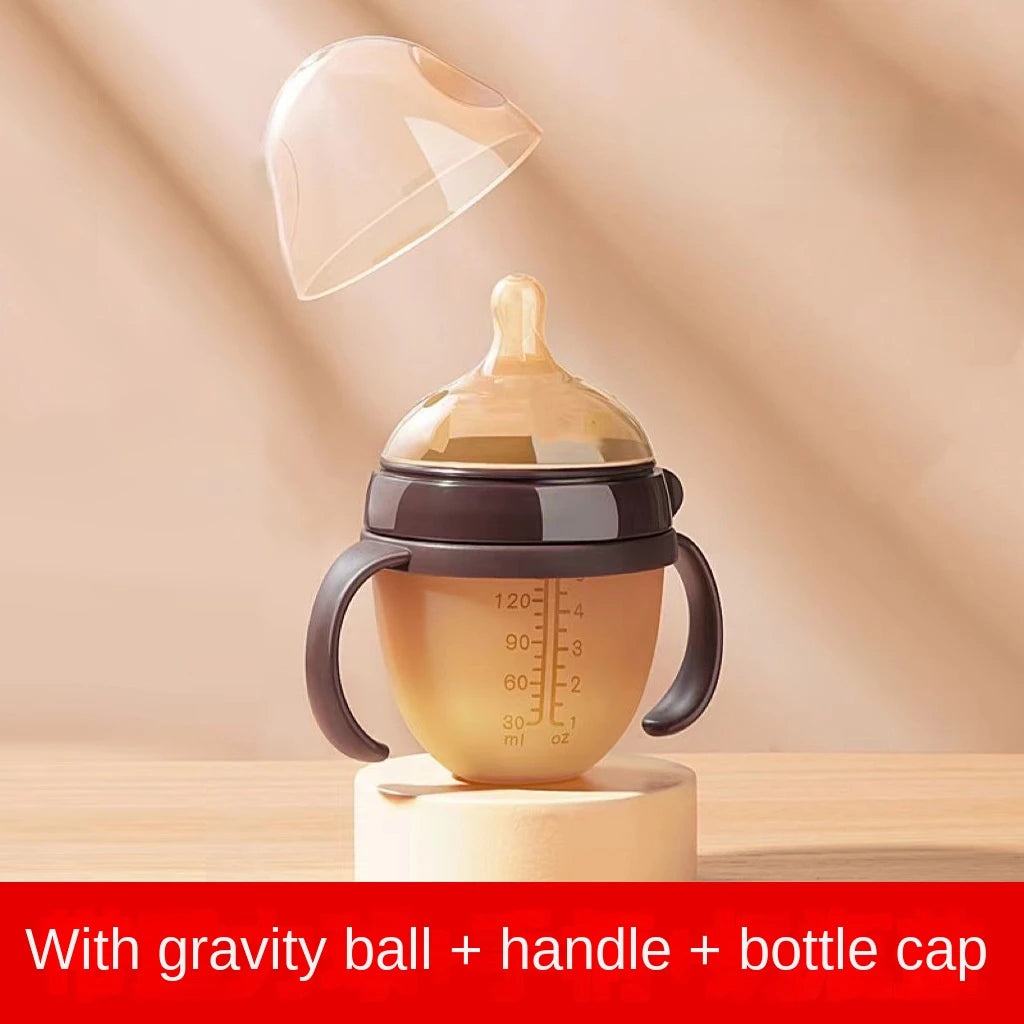 Baby Bottle 250/150ml Silver Nanoparticle Antibacterial Baby Silicone Bottle Baby Weaning Anti Suffocation Nipple Bottle