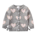 Heart Shape Knitted Cardigan Sweater - Kidnor