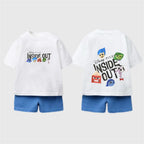 Kids Cartoon T-Shirt & Shorts Set - Disney Summer 2-Piece Outfit