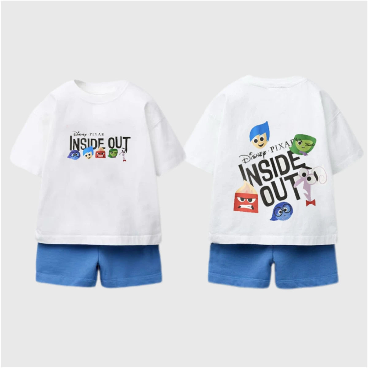 Kids Cartoon T-Shirt & Shorts Set - Disney Summer 2-Piece Outfit