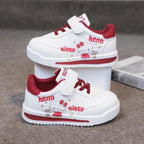 Kids Hello Kitty Sneakers - PU Leather Anti-Slip Shoes (Size 26-37)