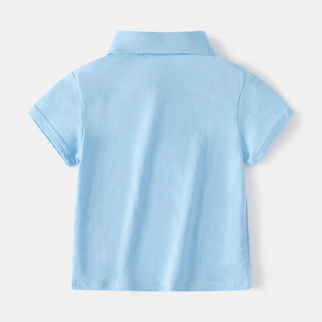Elegant Toddler Boys Polo T-shirts Kids Tops Tees Summer Children's Clothes