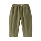 Solid Color Casual Trousers - Kidnor