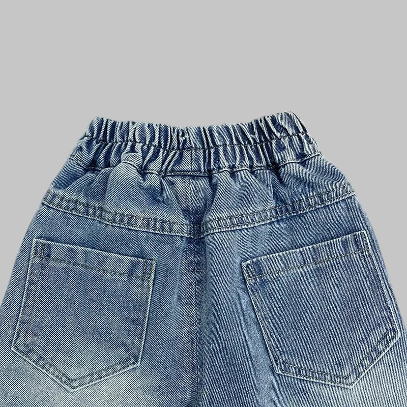 Girls' Jeans Straight Wide Leg Washed