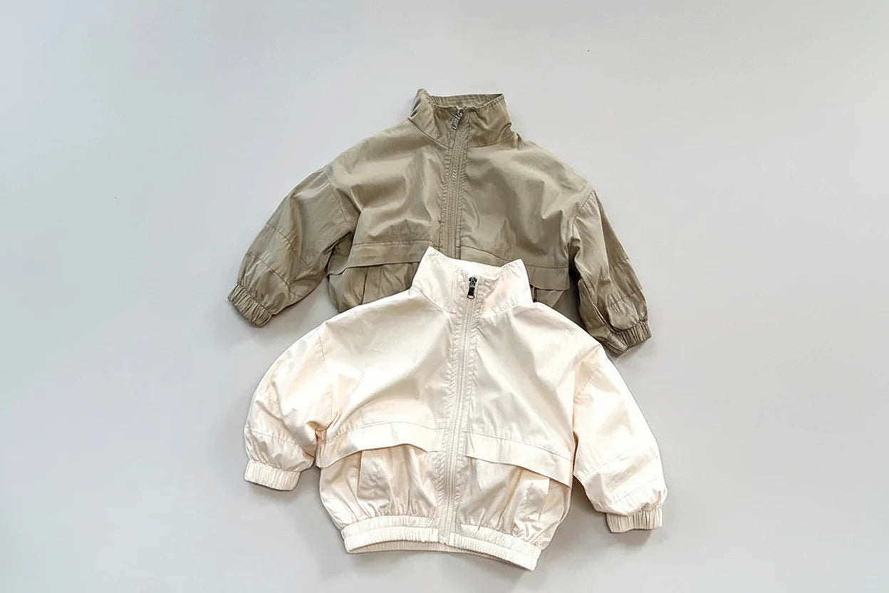 Girls' Korean Style Corduroy Jacket - Floral Cardigan Coat Ages 3-12