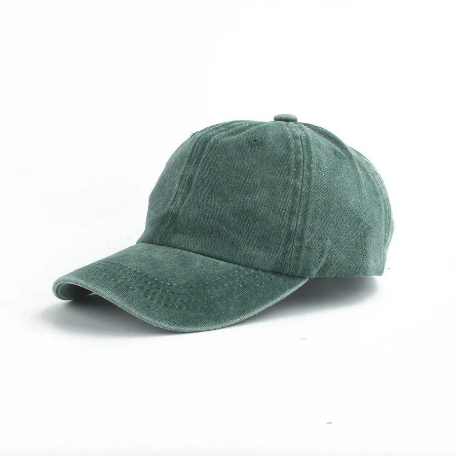 Washed Denim Baseball Cap Kids Boys Girls - Kidnor