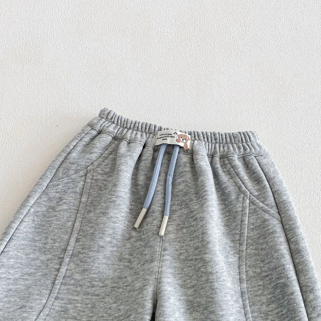 Kids' Korean Style Harem Joggers - Soft Cotton Sport Pants Ages 0-5