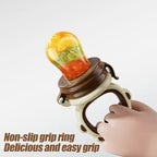 Baby Juice Extractor Pacifier cup Molars Baby feeding bottle Food Feeding Spoon Silicone Gum Fruit Vegetable Bite Eat Auxiliary