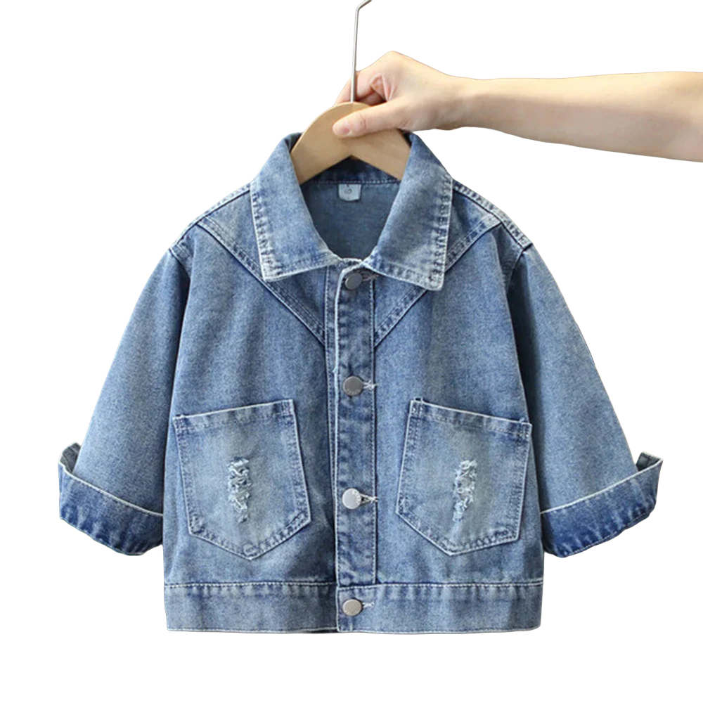 Girls Denim Jackets With Pockets - Kidnor