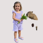 Bow Print Square Neck Top and Shorts Set - Kidnor