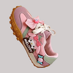Girls Melody Cartoon Shoes - Pink Bow Sneakers 26-37 - Kidnor