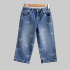 Wide-leg Casual Denim Pants - Kidnor