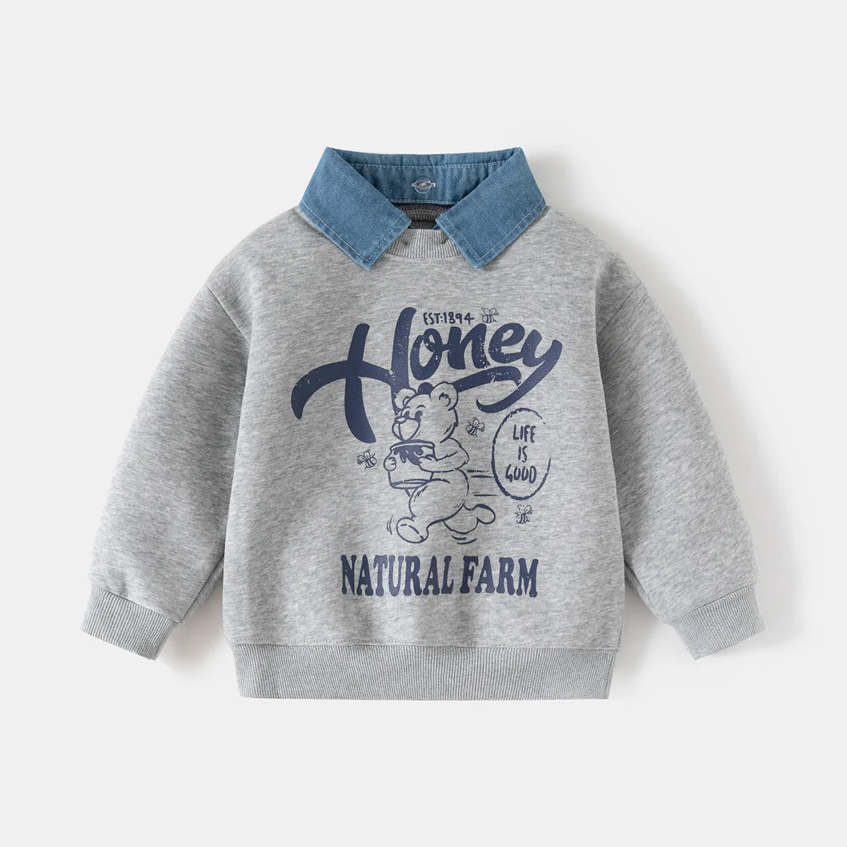 Fake Two Piece Sweatshirt Style Boys - Kidnor