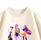 KPop Demon Hunters Huntrix Sweatshirts For Kids Long Sleeved,Round Collar