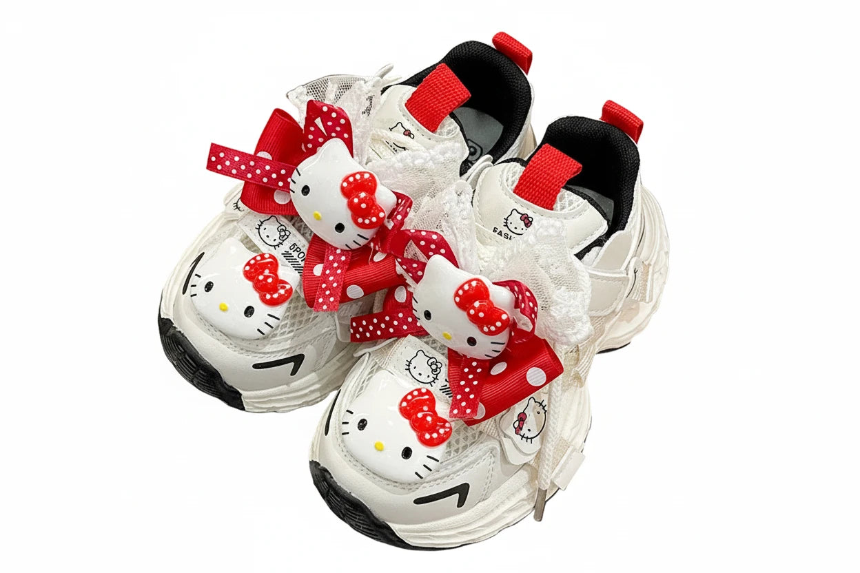 Hello Kitty Casual Sneakers - Soft Anti-Slip Shoes for Girls